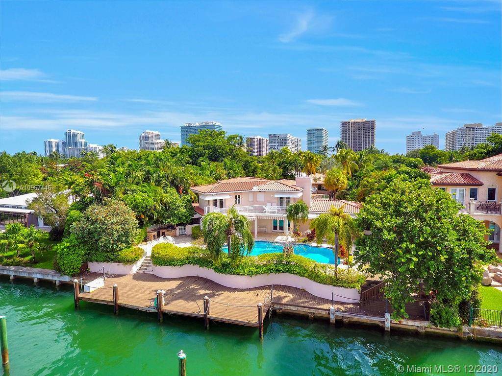Waterfront home for rent in the Exclusive Guard Gated Bal Harbour Village.