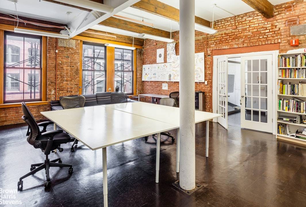 Rare opportunity to occupy a space in this boutique loft building on lovely Franklin Street.