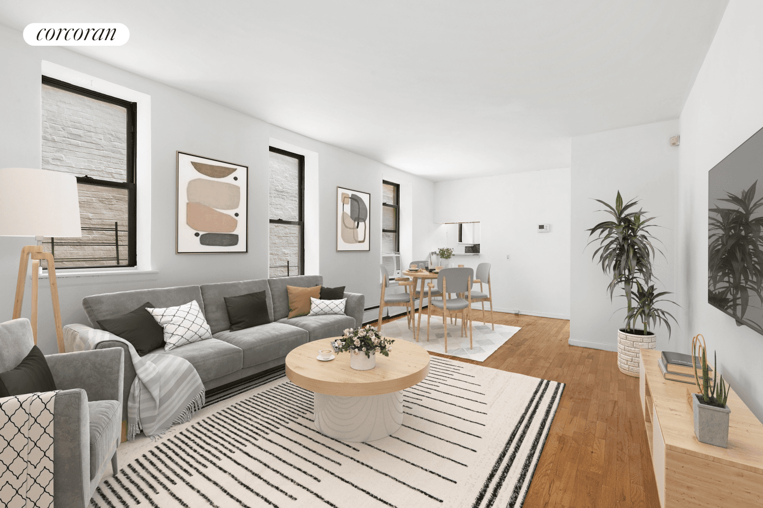 Introducing a corner unit charming gem in the heart of Saint Nicholas Court Condominium, located at 66 72 Saint Nicholas Avenue.