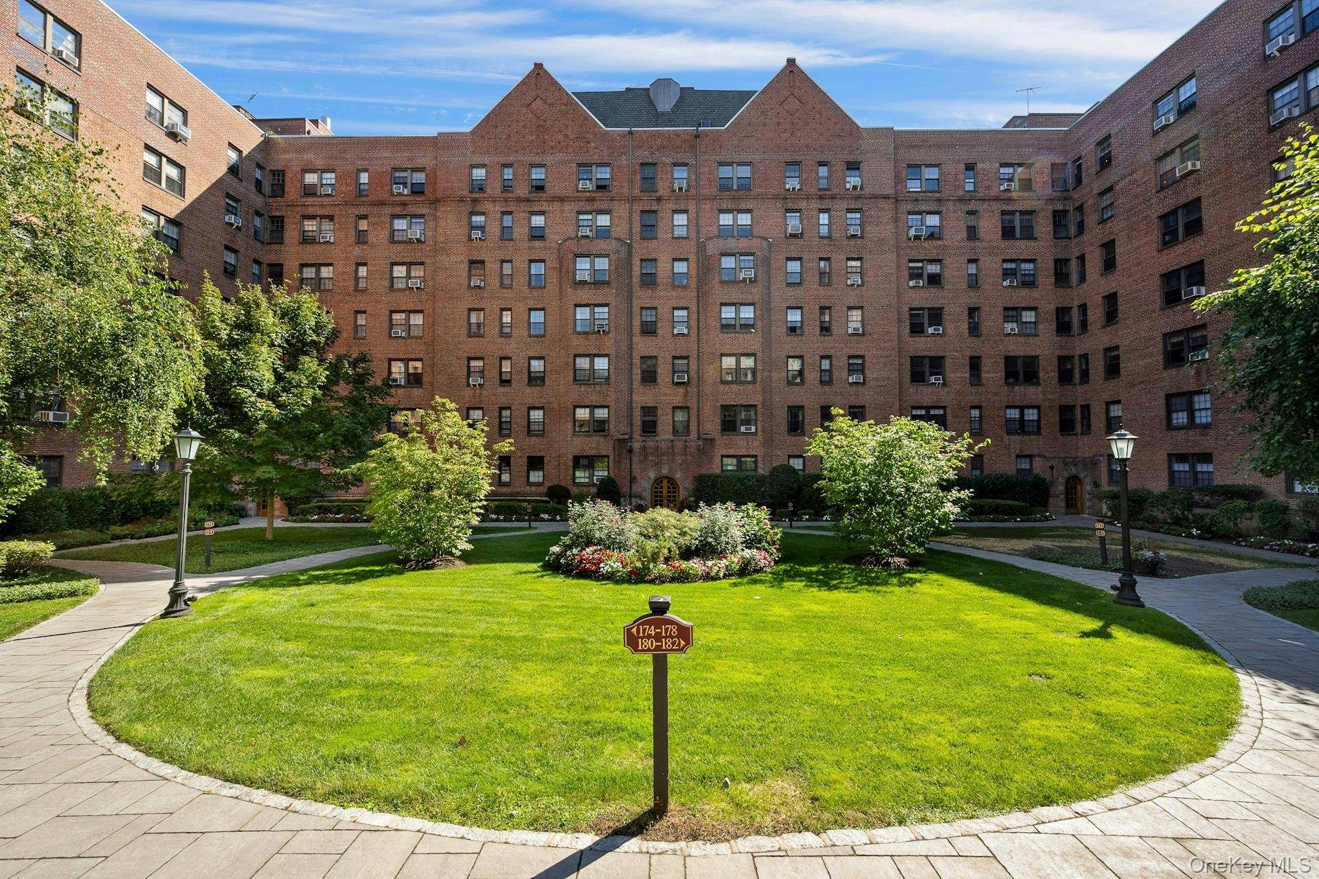 Beautiful move in ready two bedroom, one bath co op at Scarsdale Manor located in a pre war building.