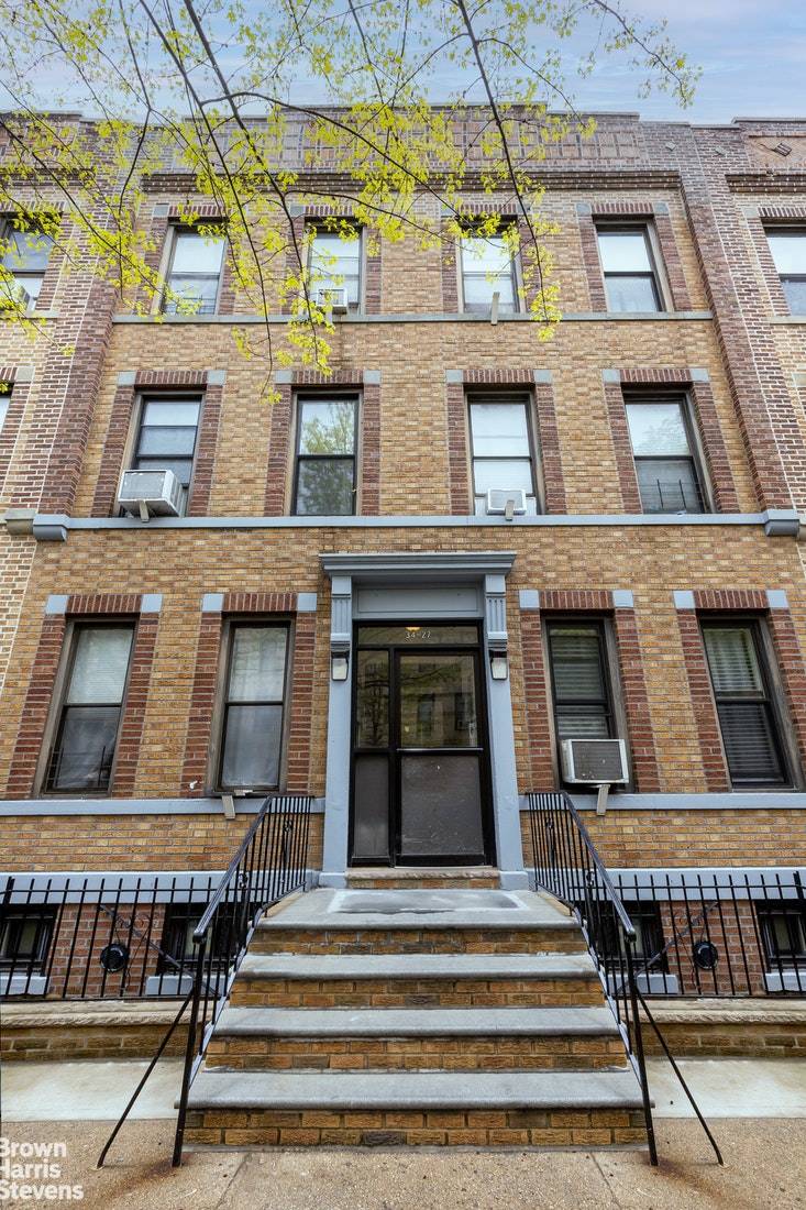 Immaculately maintained 1922 residential building with six 6 rent stabilized railroad style apartments and three 3 parking spaces where Long Island City meets Astoria.
