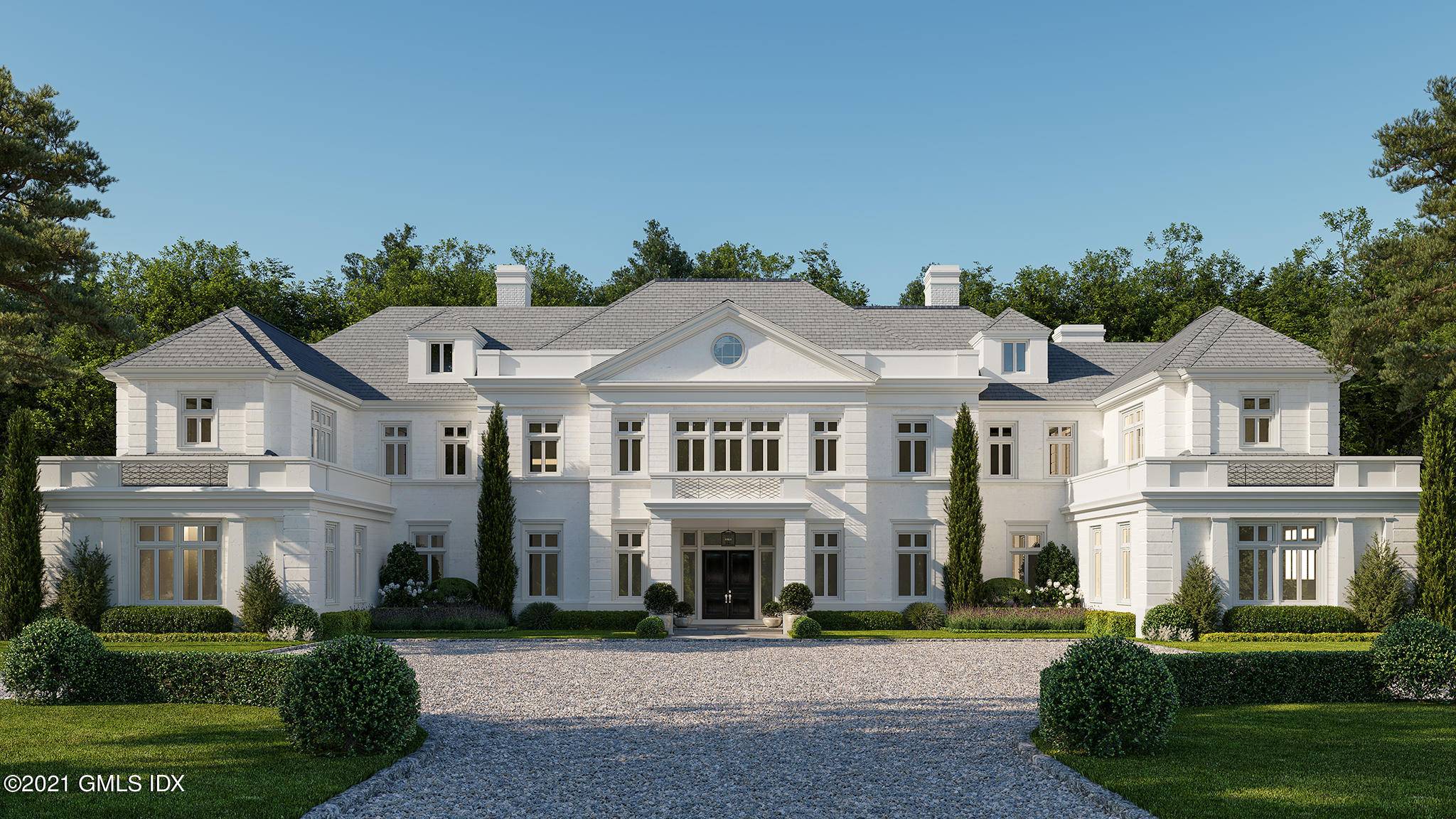 Ten park like acres, aptly named Windswept Farm, provide an idyllic backdrop for the upcoming to be built ultra chic seven bedroom Manor from Granoff Architects, in coveted Conyers Farms.