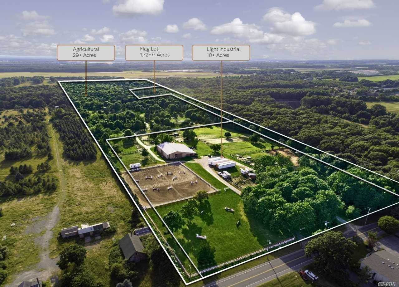 A truly unique offering of 41 acres, consisting of 3 parcels with multi use zoning for commercial, agricultural and residential development.