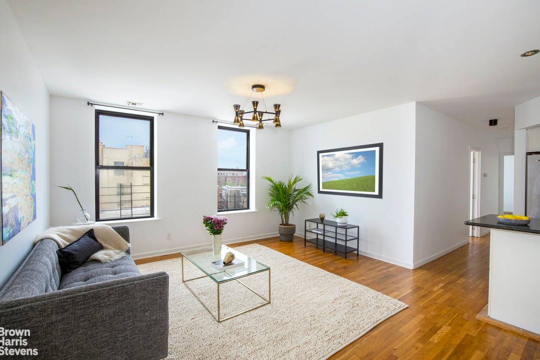 This turnkey, luminous top floor two bedroom condo at the Prospect Park East Condominiums is the perfect blend of clean, modern finishes in a pre war elevator building and historic ...