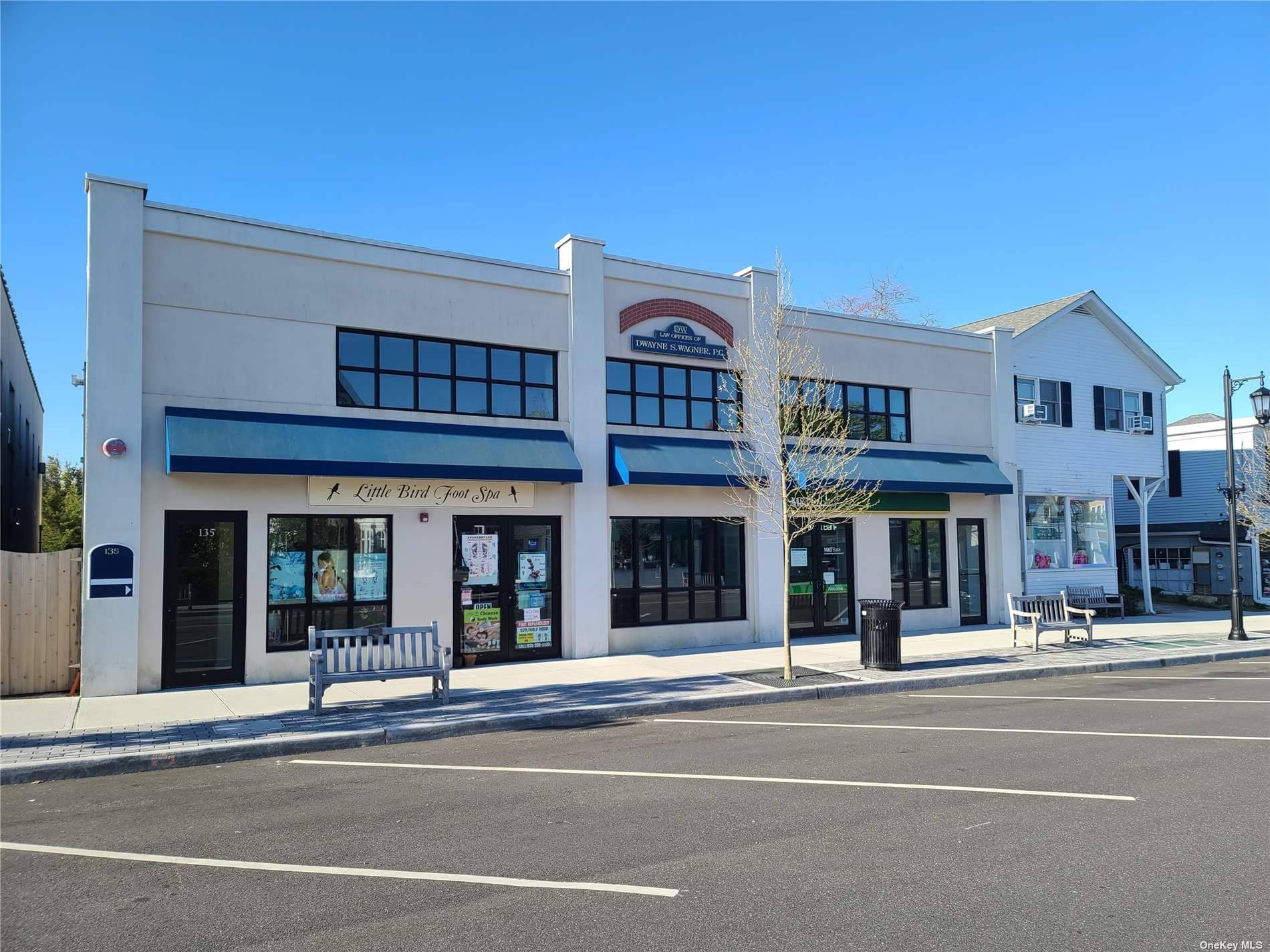 Perfect timing on this rare commercial lease opportunity located in the heart of the Village of Westhampton Beach business district.