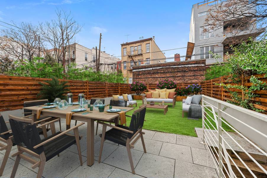 Superb Garden two bedroom duplex in the heart of Greenpoint, Brooklyn.