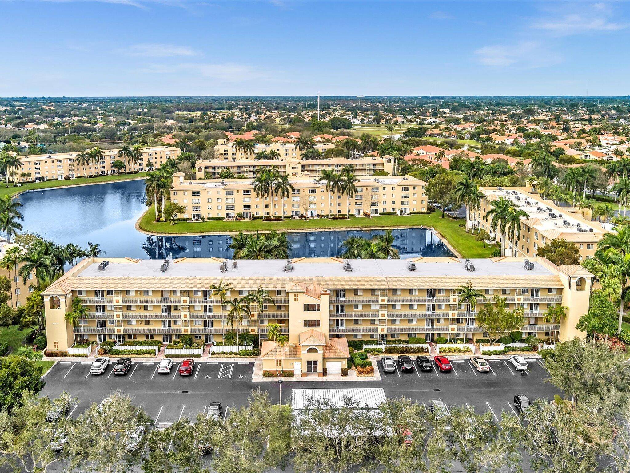 This 3 2 lakeview condominium is located within a gated enclave at Coral Lakes.