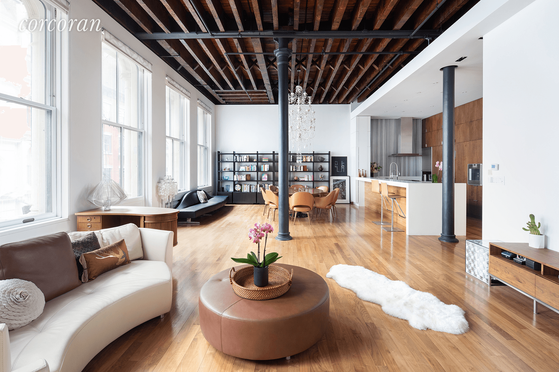 Presenting 46 White Street, 3rd Floor, a quintessential Tribeca loft of impeccable beauty and grace.
