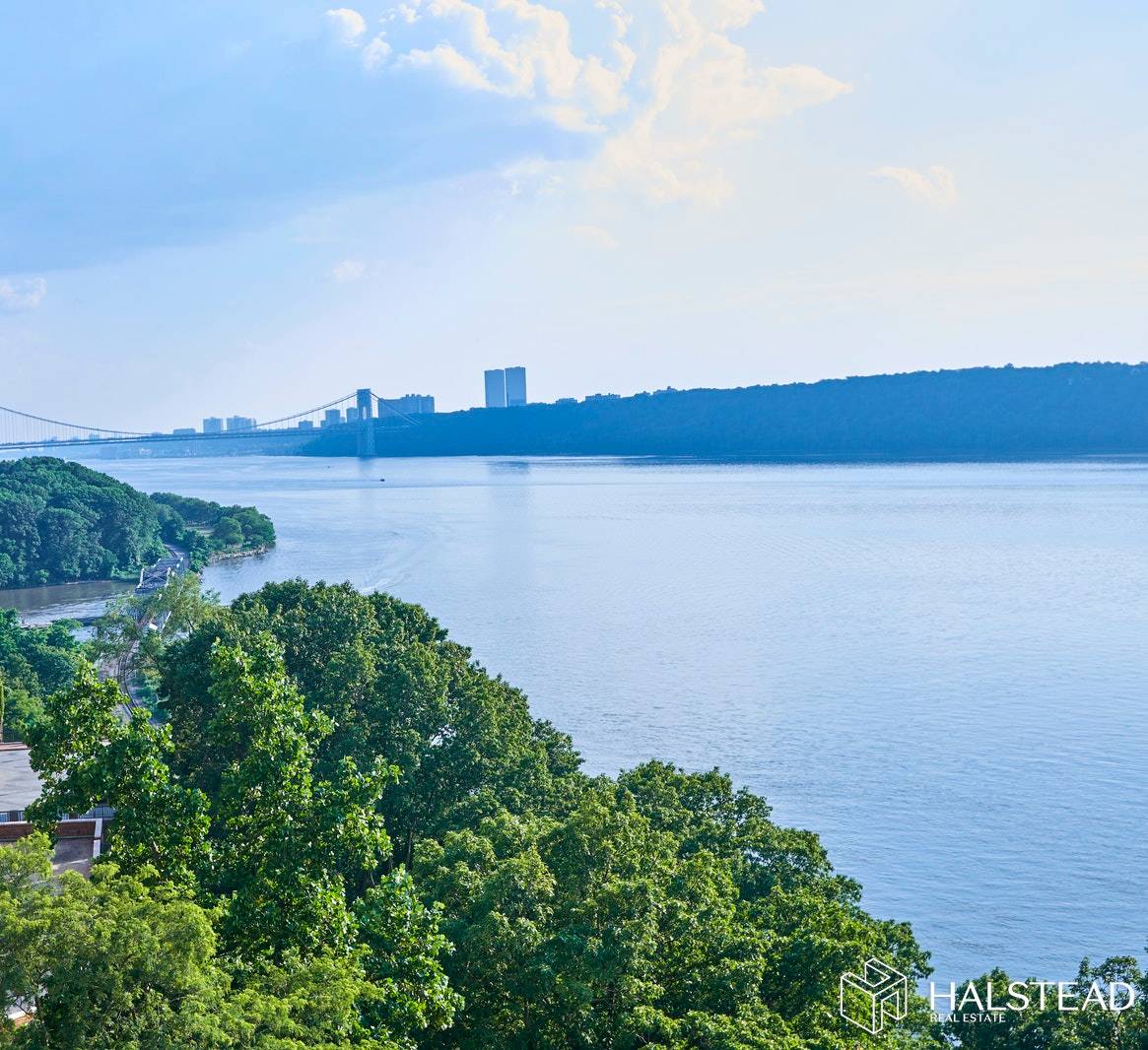 Bask in sunlight with East, South and western exposures with views of the Palisades, Hudson River and the GWB, enjoy spectacular sunsets from the year round enclosed Balcony.