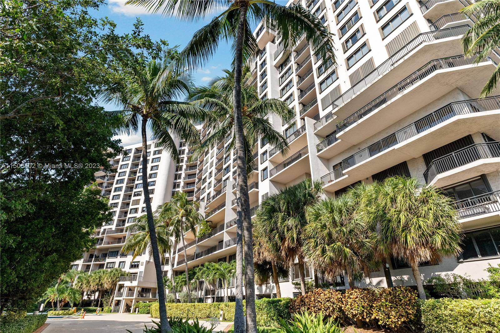 Enjoy this peaceful, charming, updated and partially furnished 2 bed 2 baths apartment in exclusive Brickell Key.
