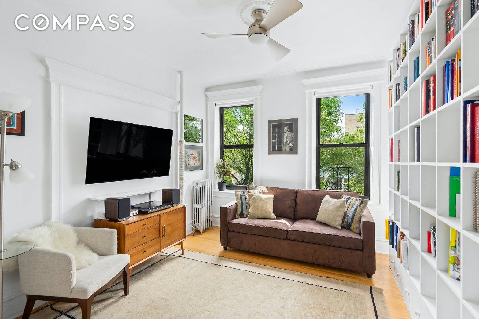 A bright and inviting 2 bedroom, 1 bath residence at 467 Pacific Street, a coveted co op building situated on one of the loveliest tree lined blocks in Brooklyn.