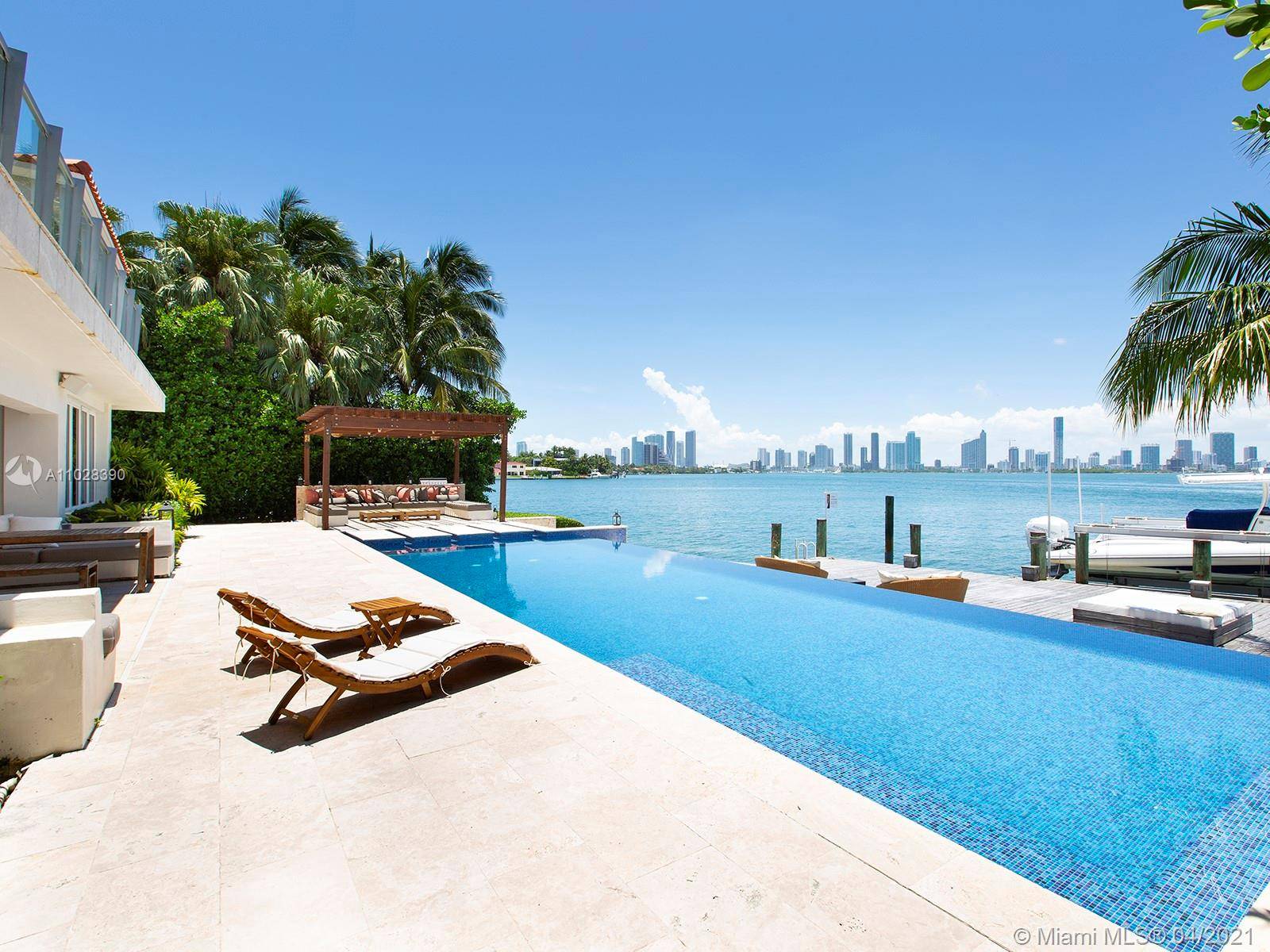 Fully furnished waterfront estate now available for rent on the coveted Venetian Islands !