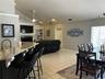 Open area, kitchen, dining, family