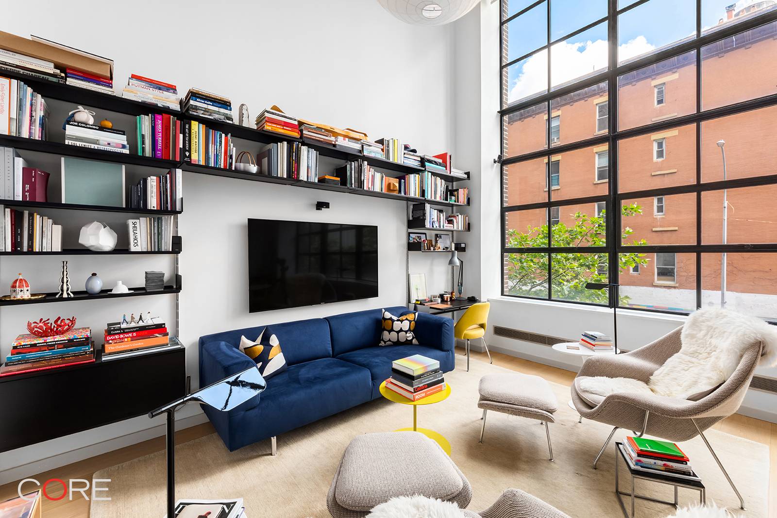 Carefully crafted, this beautiful home captures the artisan essence of West Chelsea with soaring 18 foot ceilings, open space and views of the High Line.