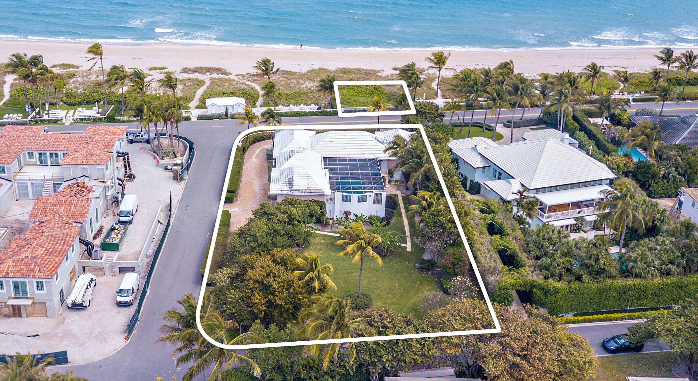 This property has over 25, 000 SF of land with its own 50' x 17' private beach parcel.