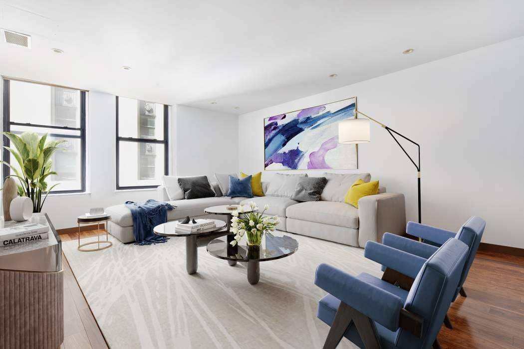 Residence 11C is a light filled oversized two bedroom plus home office flex room that offers outstanding value and space in a prime FiDi location just a stone's throw from ...