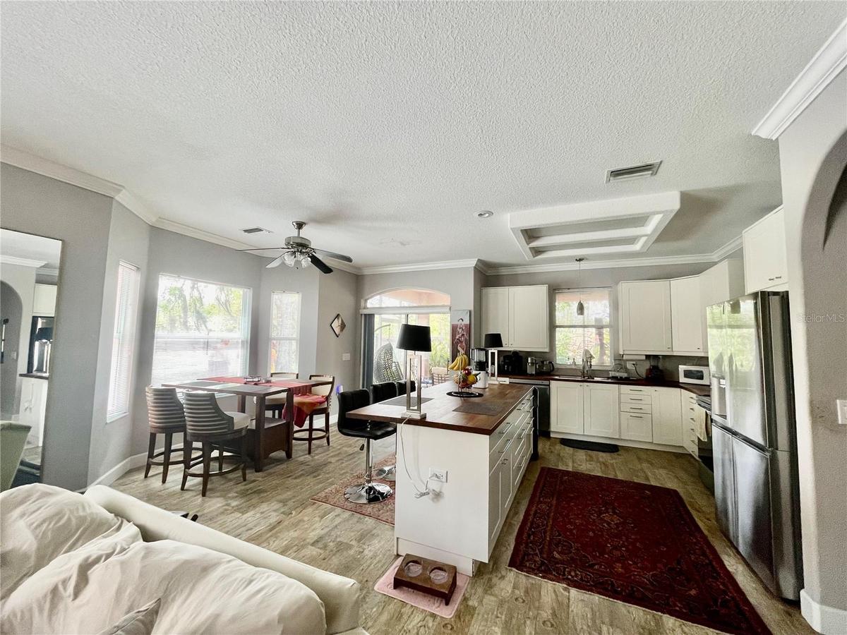 Kitchen and dining room