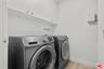 Virtually staged laundry room