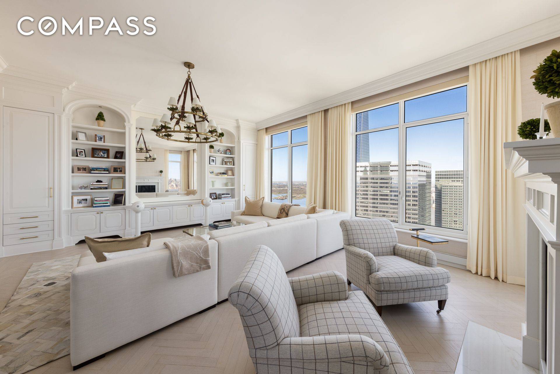 Tribeca 4br condo pristine perfection perched on the 67th floor of 30 Park Place.