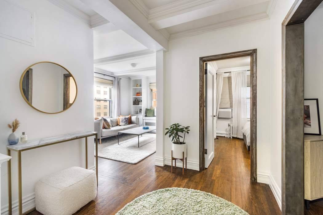 Indulge in the charm of this impeccably designed and tastefully renovated corner 1 Bedroom.