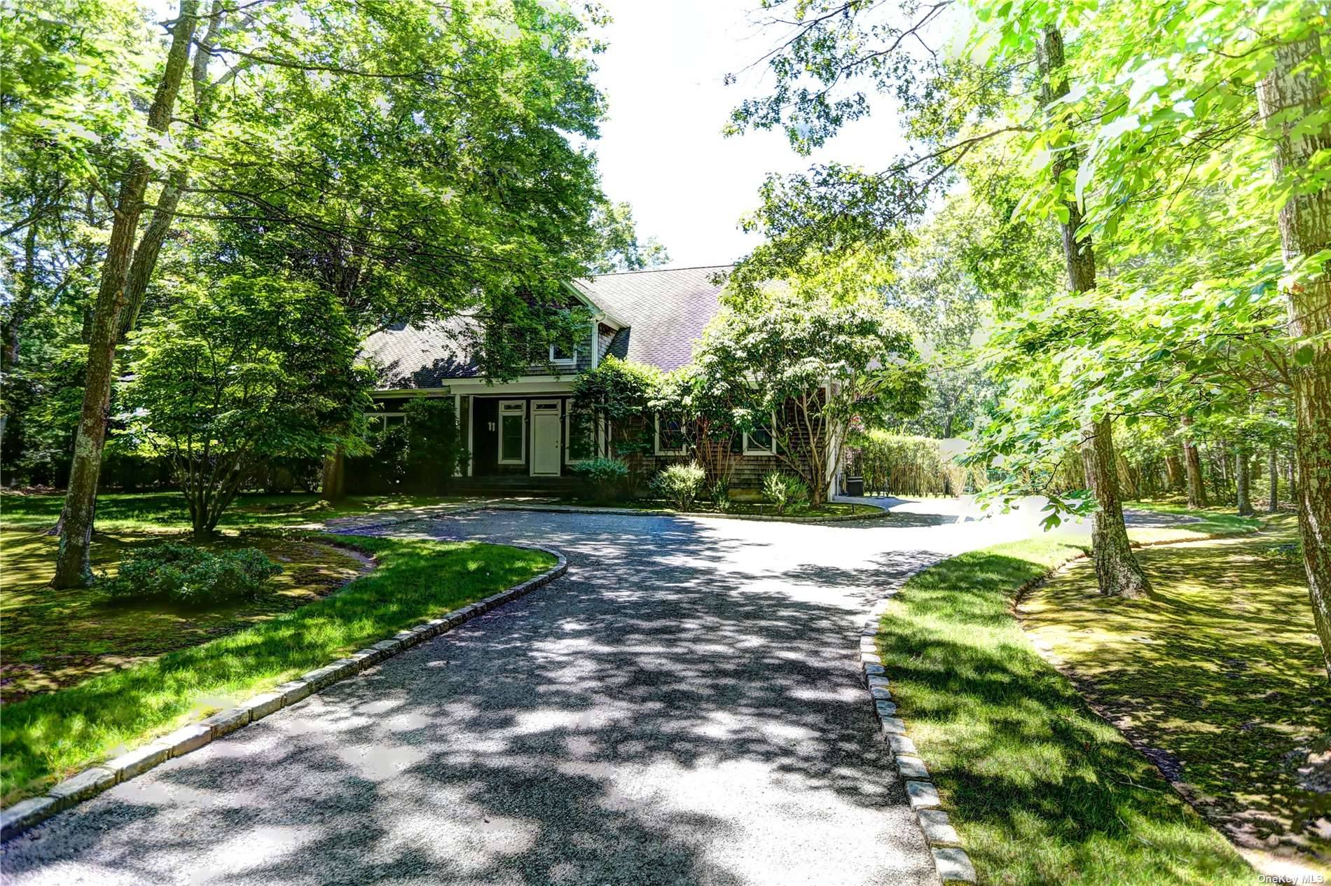 SUMMER IN SAGAPONACK ! Escape to a country Hampton style home in the highly sought after location of Sagaponack !