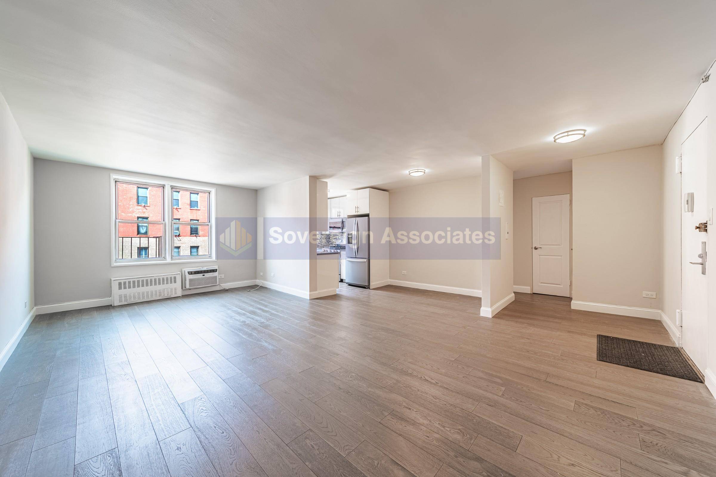 Are you hunting for a large, top floor, fully renovated, very sunny one bedroom in a doorman building with a view of the George Washington Bridge weird but true ?