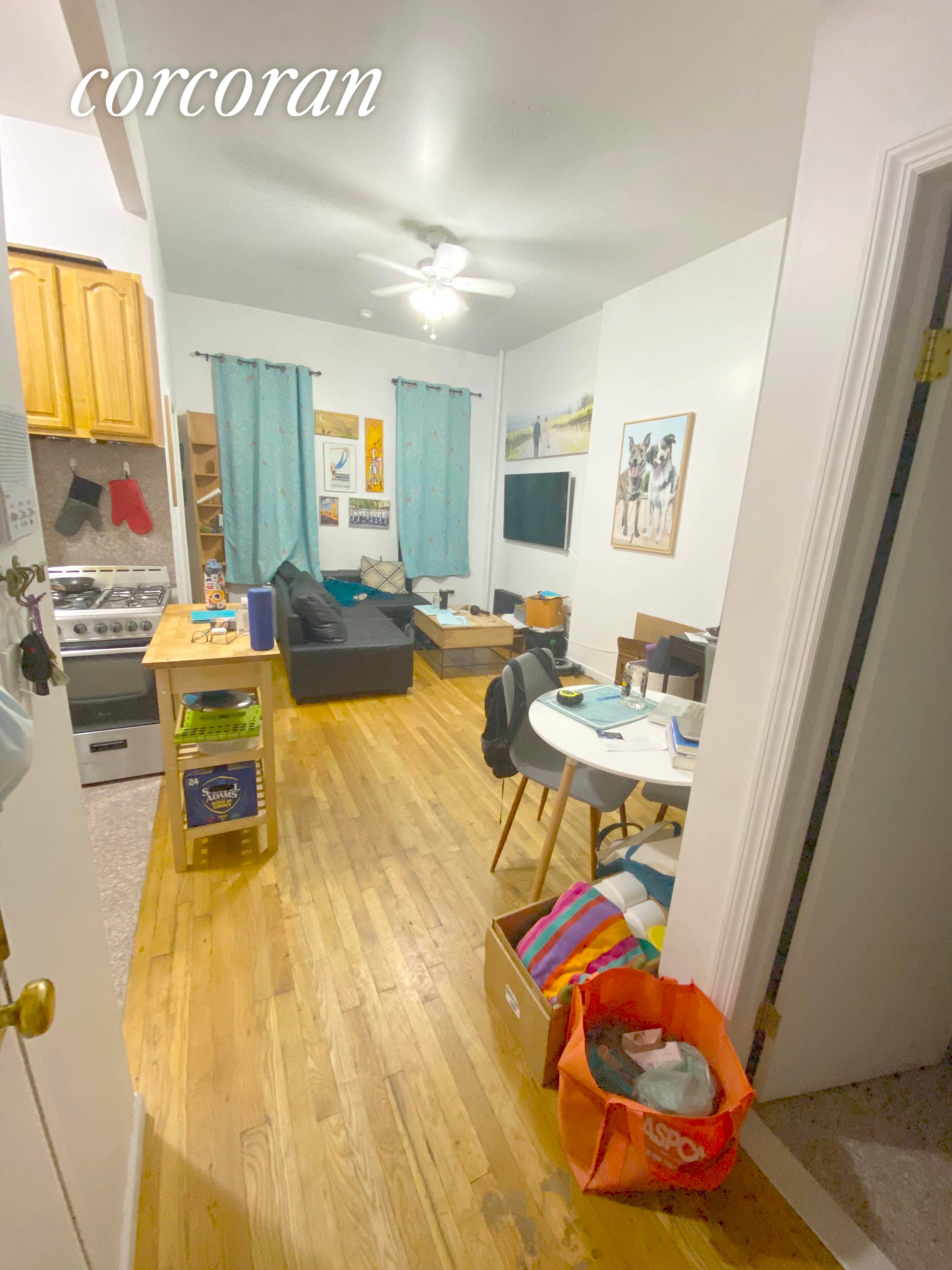 Large one bedroom home with newly remodeled kitchen conveniently located on West 70th Street.
