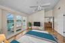 Virtually staged primary bedroom