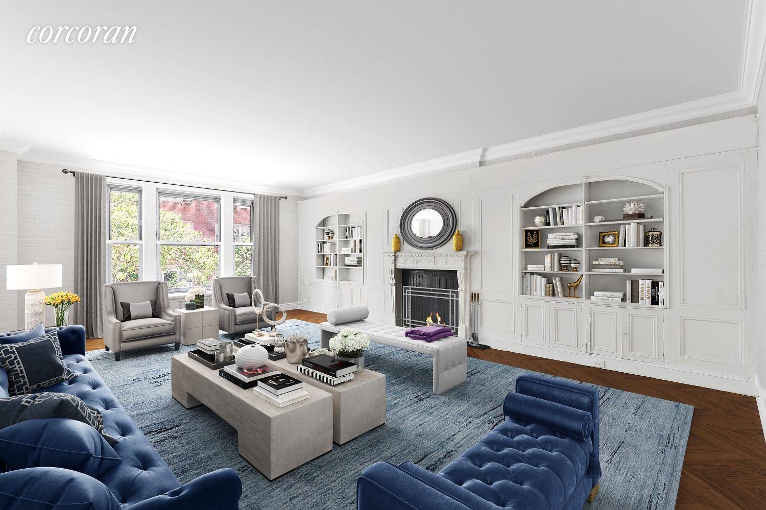 Virtually Staged Photography Residence 2AC at 1160 Park Avenue Rare Combination Opportunity Five Bedrooms Four Baths 4, 675sqft Rare opportunity to combine two classic Park Avenue residences into one expansive ...