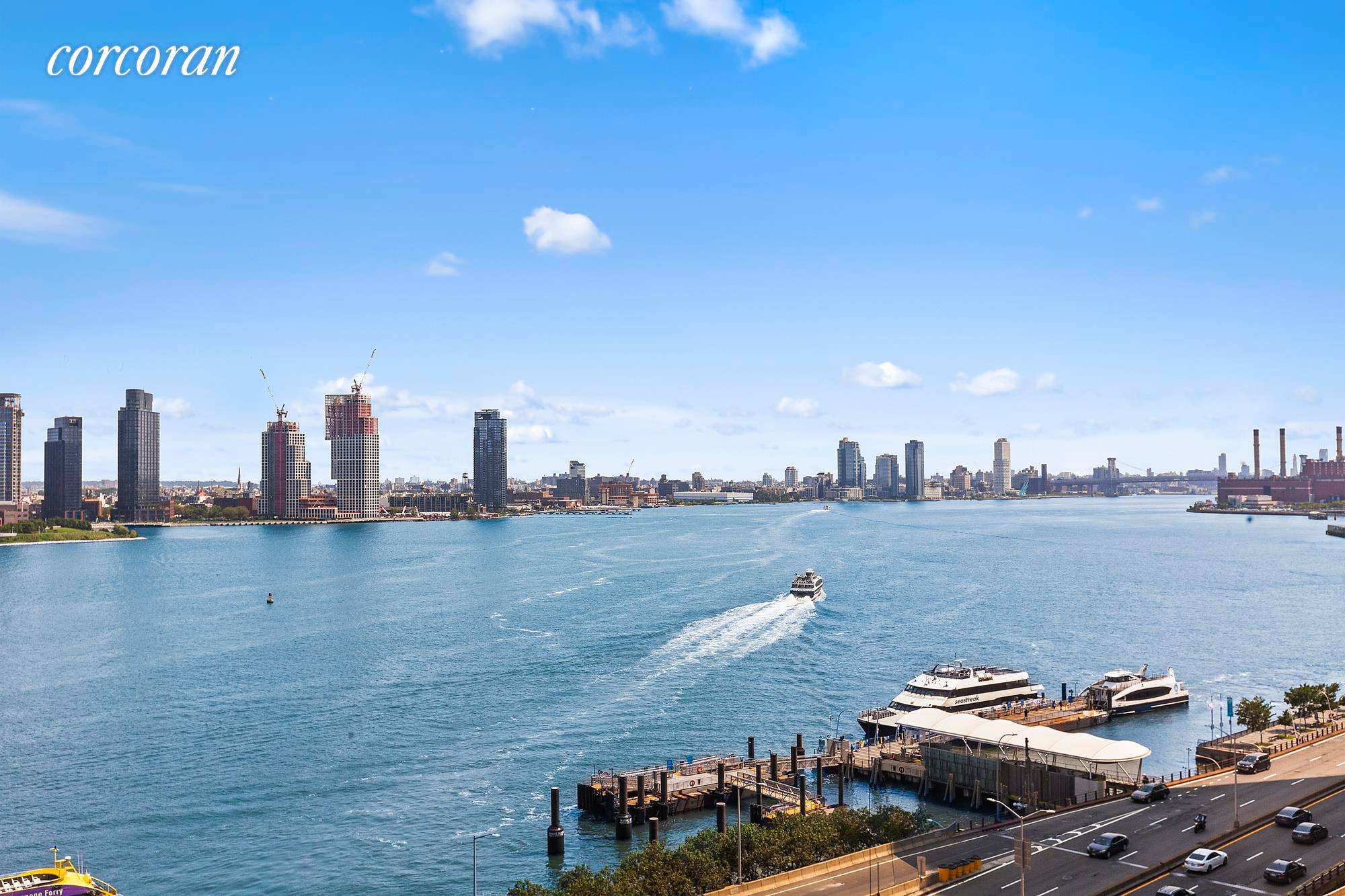 Welcome to your new home with STUNNING views overlooking the East River.
