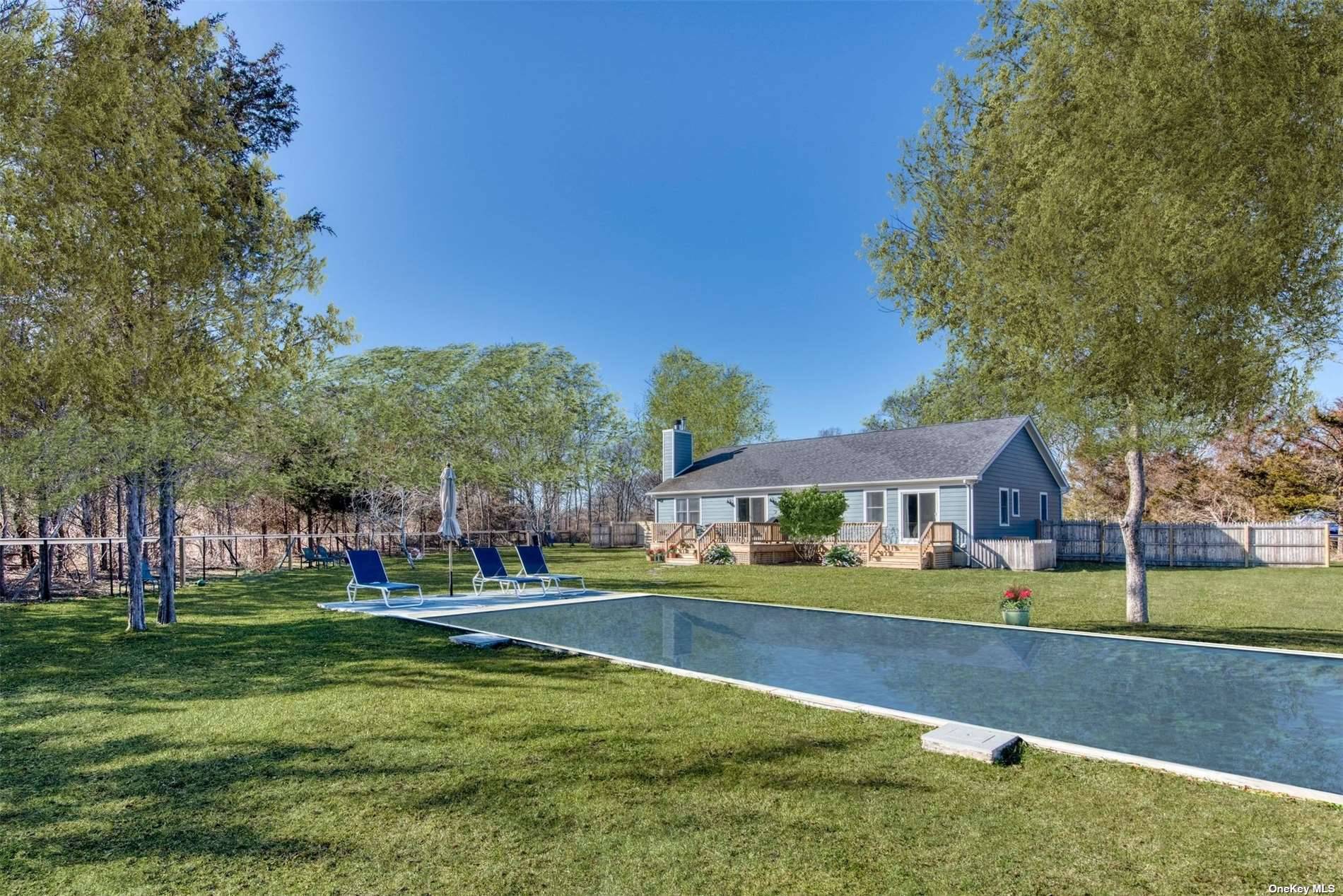 Complete privacy and quiet welcome you to this triple mint renovated home set on an acre adjacent to preserved land.