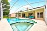 The private pool and spa
