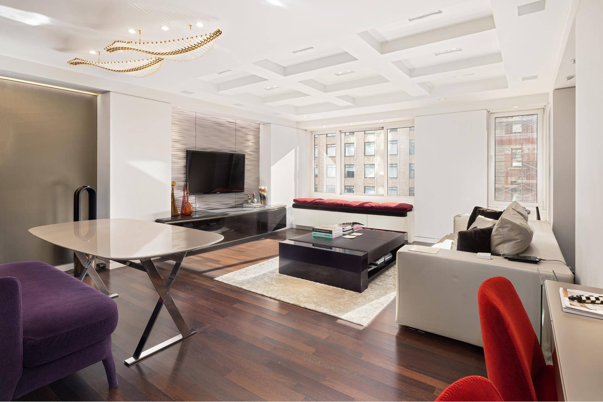 Welcome Home to this turn key, meticulously renovated 2 bedroom 2 bath Condominium residence perfectly located on one of New York City's most prestigious blocks Central Park South.