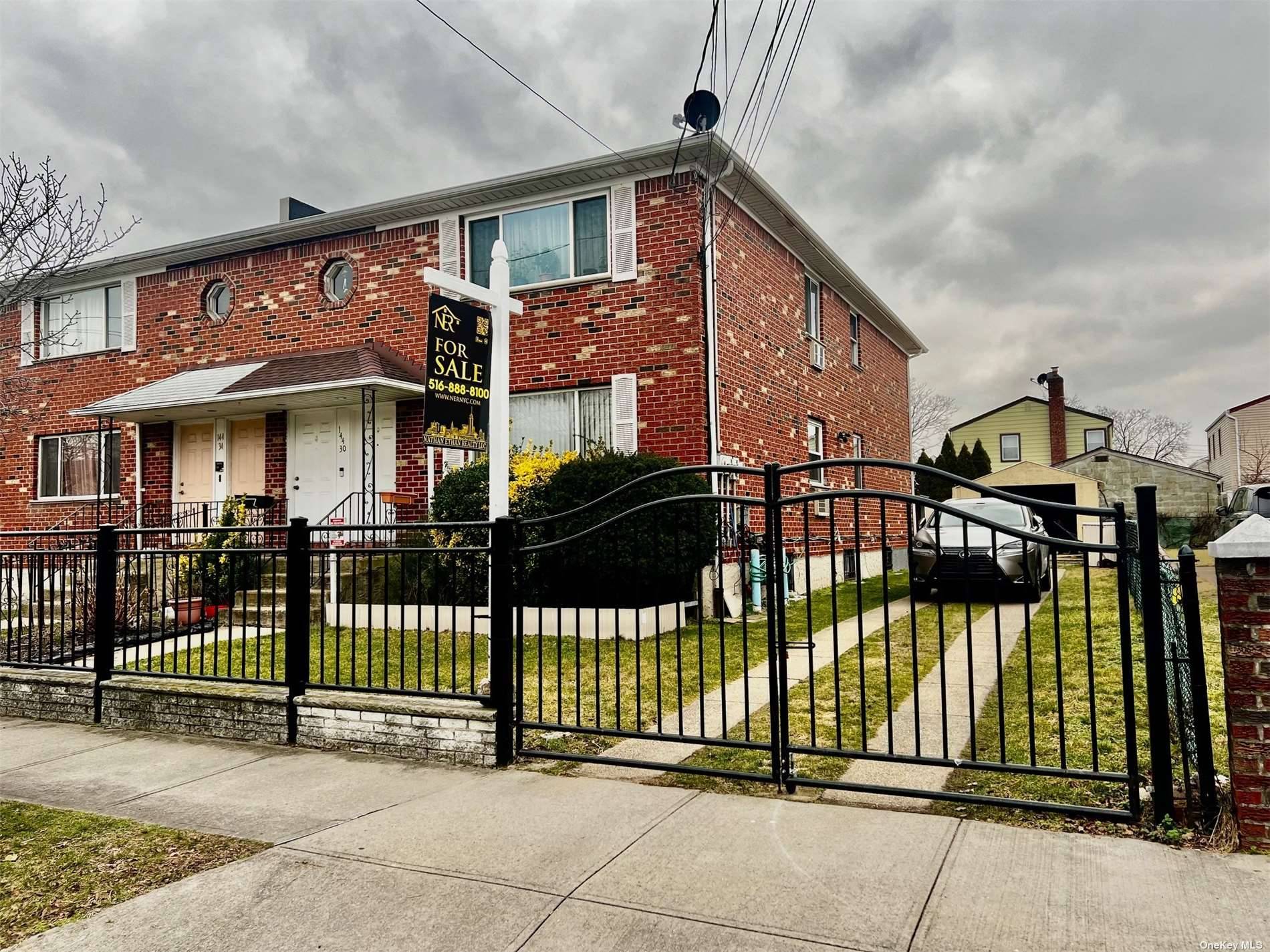 Large 2 family 100 brick move in ready with Full Finish Basement 40X100 lot with lots of yard space and Private parking for any kind of vehicle.