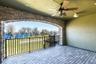 Upper Balcony- Private 2nd Story Covered Porch overlooking Lake (18x11). Wrought Iron Spiral Stair Case