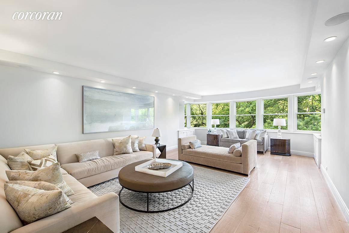 Enjoy incredible Central Park views and an abundance of light from every room in this exceptional, triple mint home on Fifth Avenue.