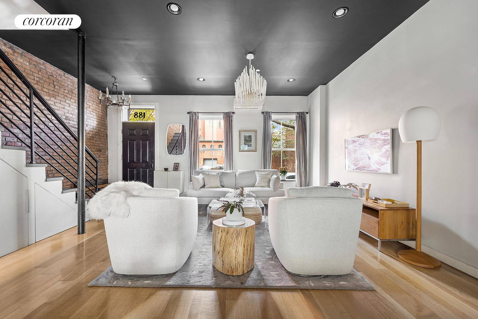 Impeccably renovated from top to bottom, this spectacular Carroll Gardens home is wonderfully designed to maximize space and offer fantastic flexibility of use.