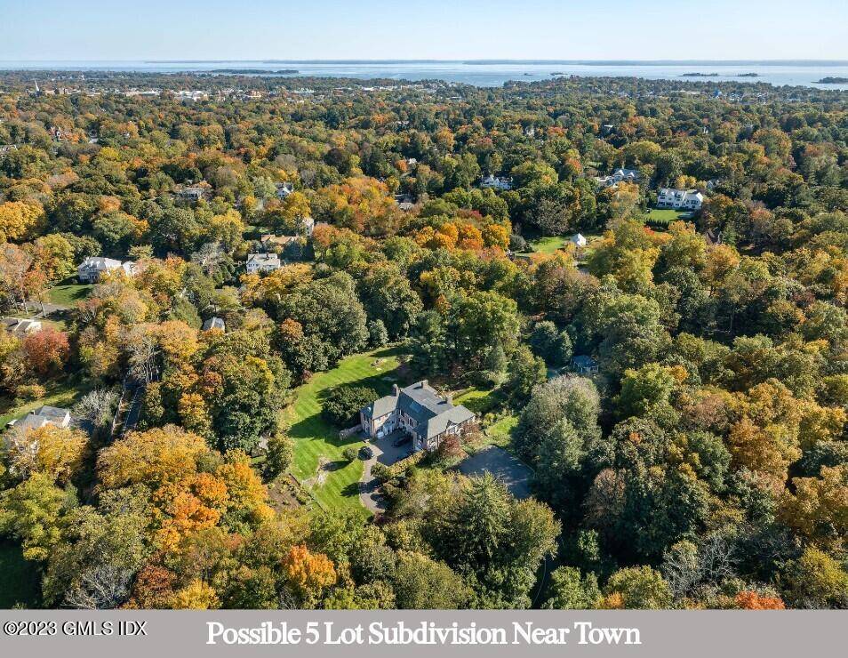 Attention investors and developers, stunning 8 acres of beautiful private property near downtown Greenwich in one acre zoning.