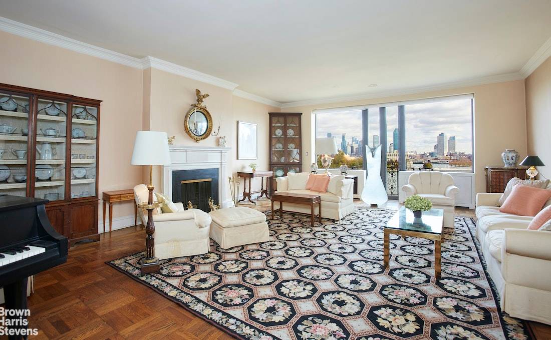 Gracious home on exclusive Beekman Place with spectacular River views.