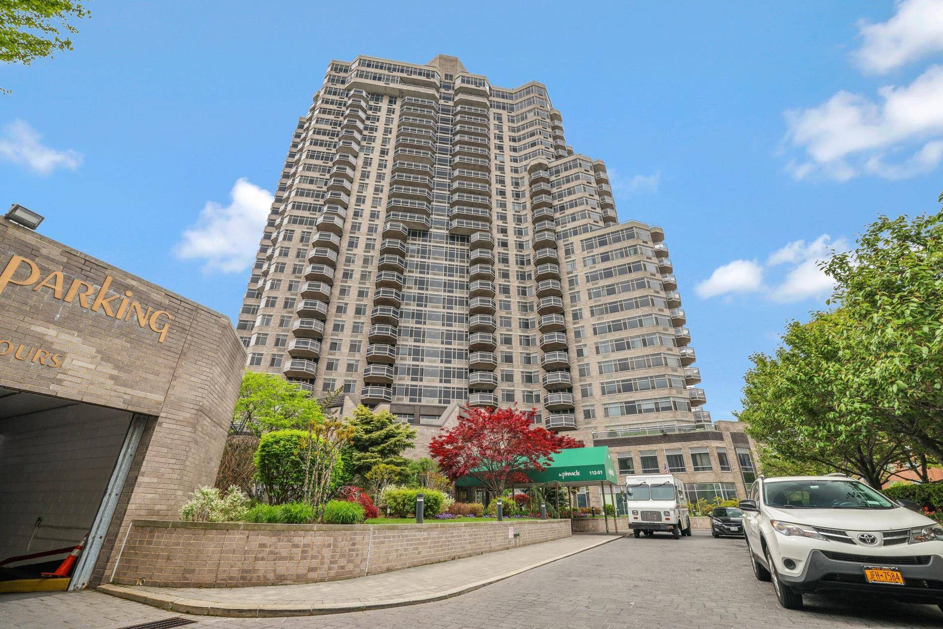 Rare opportunity ! Mint condition split two bedroom two bathroom residence in the most gorgeous high rise building in Forest Hills.