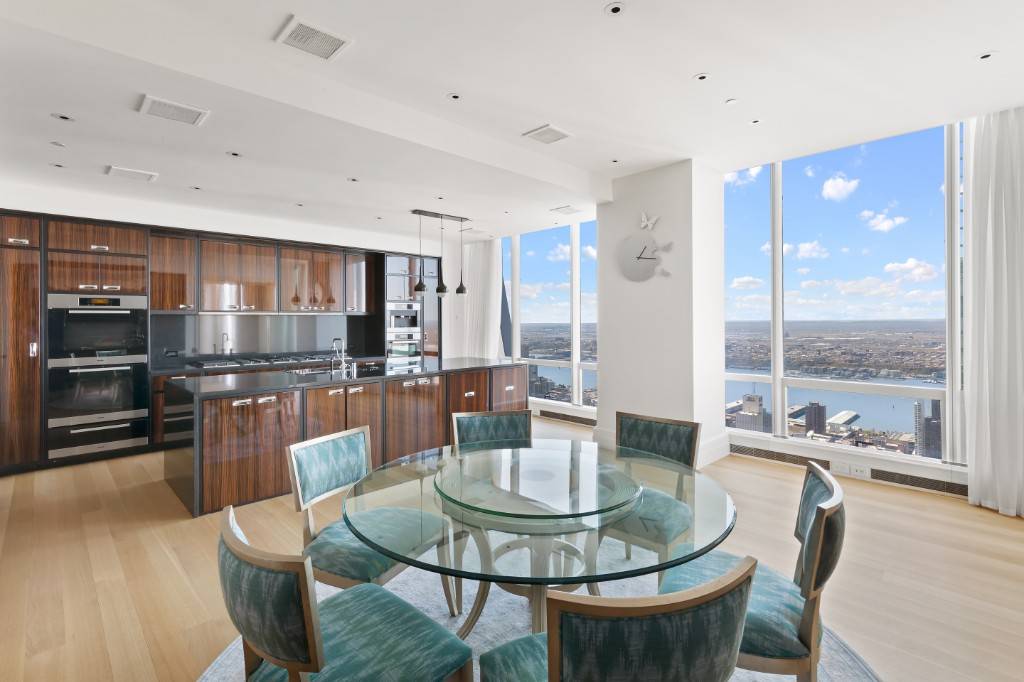 Enjoy the apex of luxury living from the 88th floor on Billionaires Row in this magnificent full floor residence within the ultra exclusive One57 condominium.