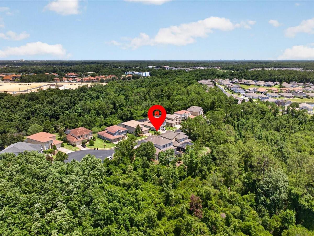 Aerial view of 561 Harriswood Court