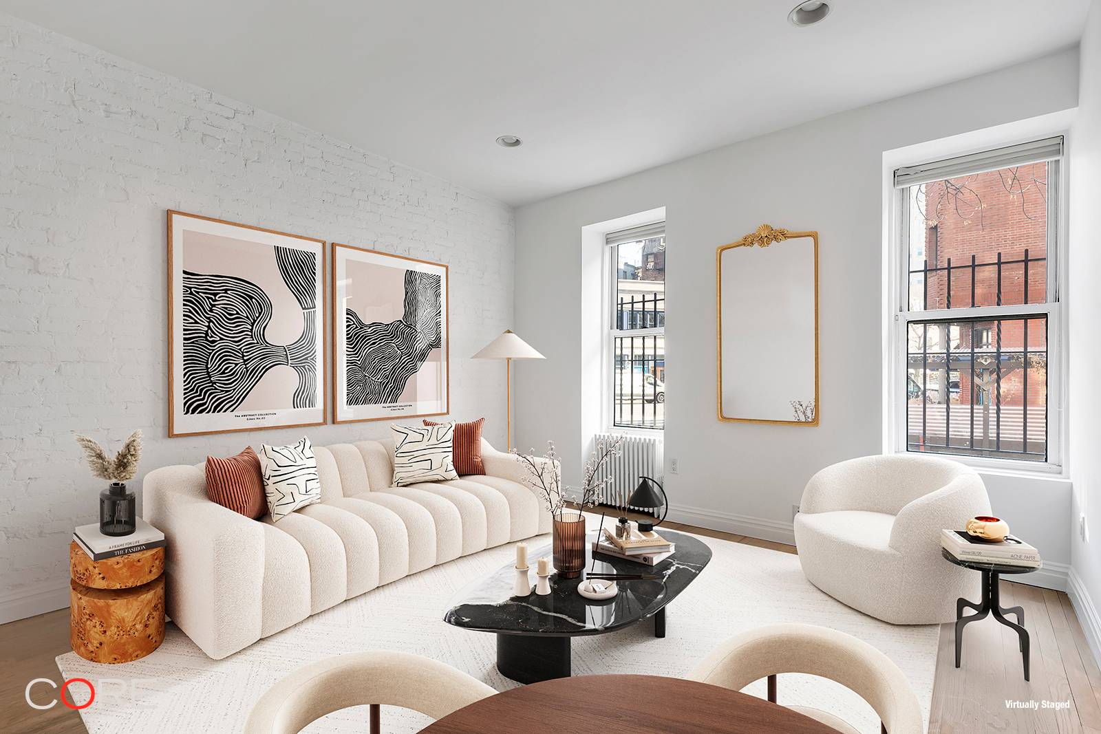 This charming West Village gem is ideally situated on idyllic tree lined Charles Street.
