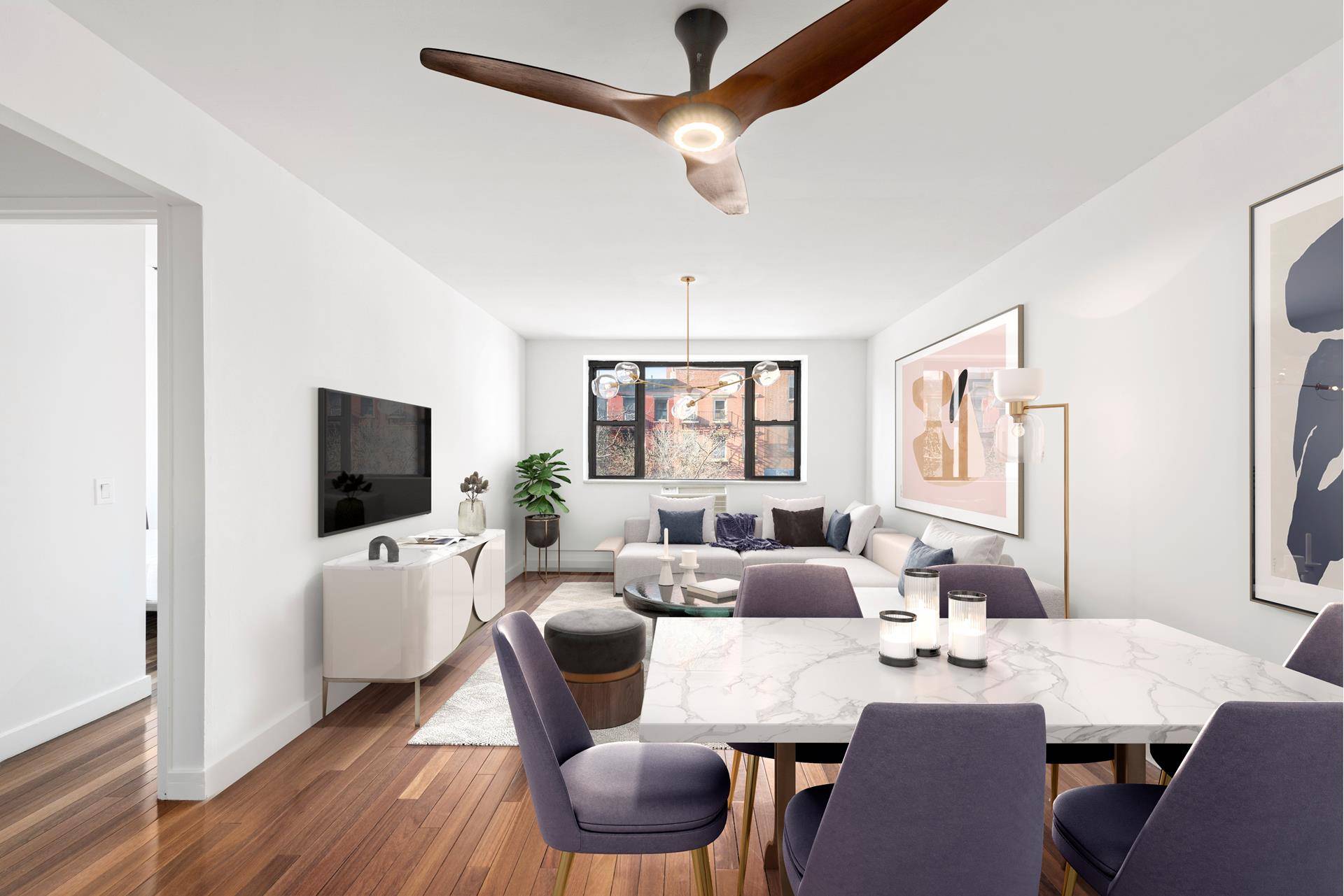 This perfectly situated condo is a newly renovated, spacious and sun flooded one bedroom home at the nexus of the East Village, Gramercy and Union Square !