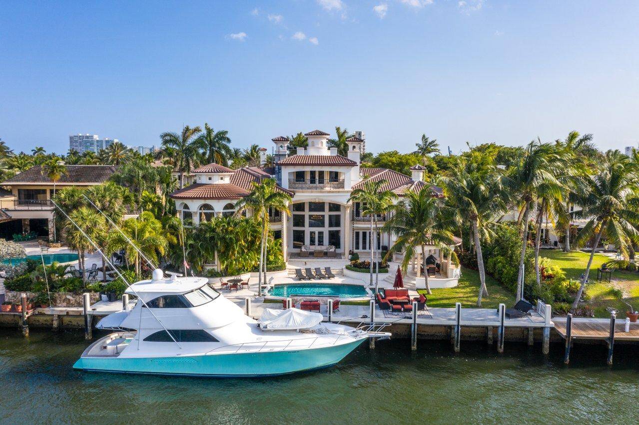 Sprawling Intracoastal estate home located on a private gated island in the heart of Fort Lauderdale.
