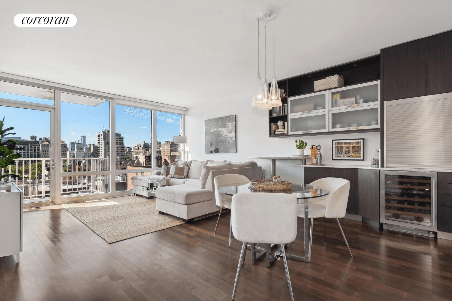 Experience breathtaking cityscape views from this sun filled oasis boasting oversized floor to ceiling windows and a private balcony.
