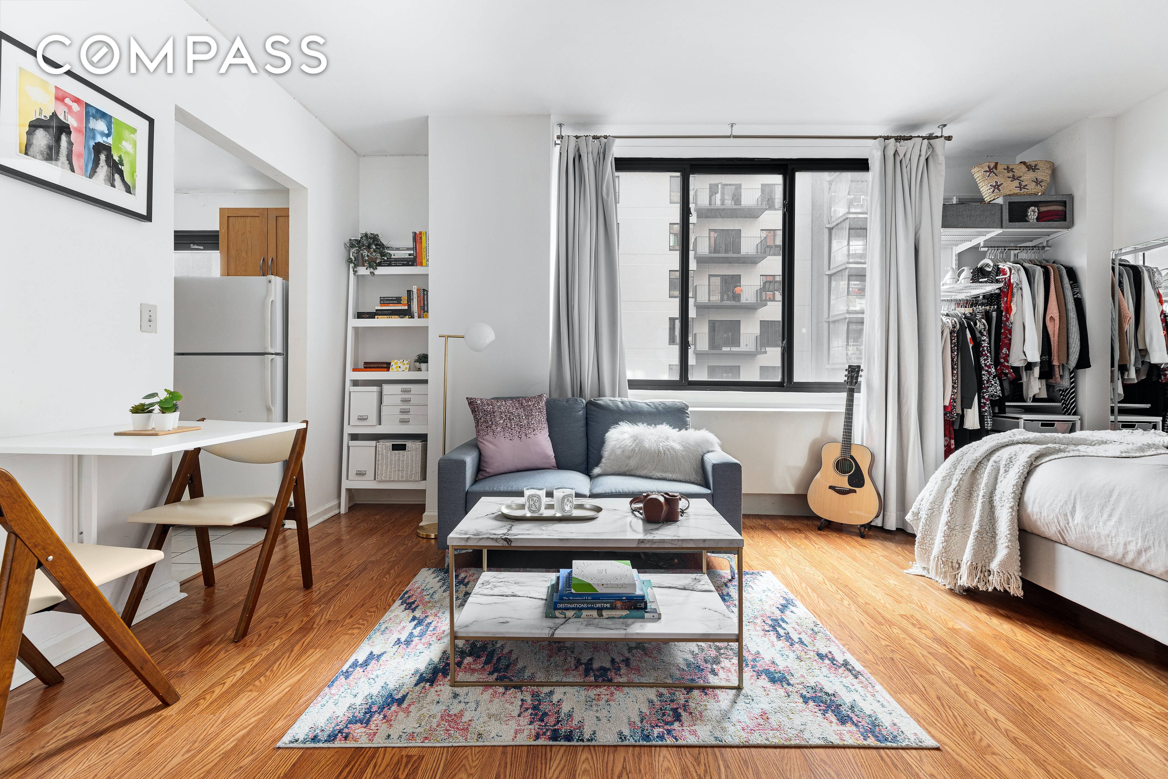 This sunny alcove studio is a true gem, located at the intersection of Soho and LES next to the best restaurants and shopping.