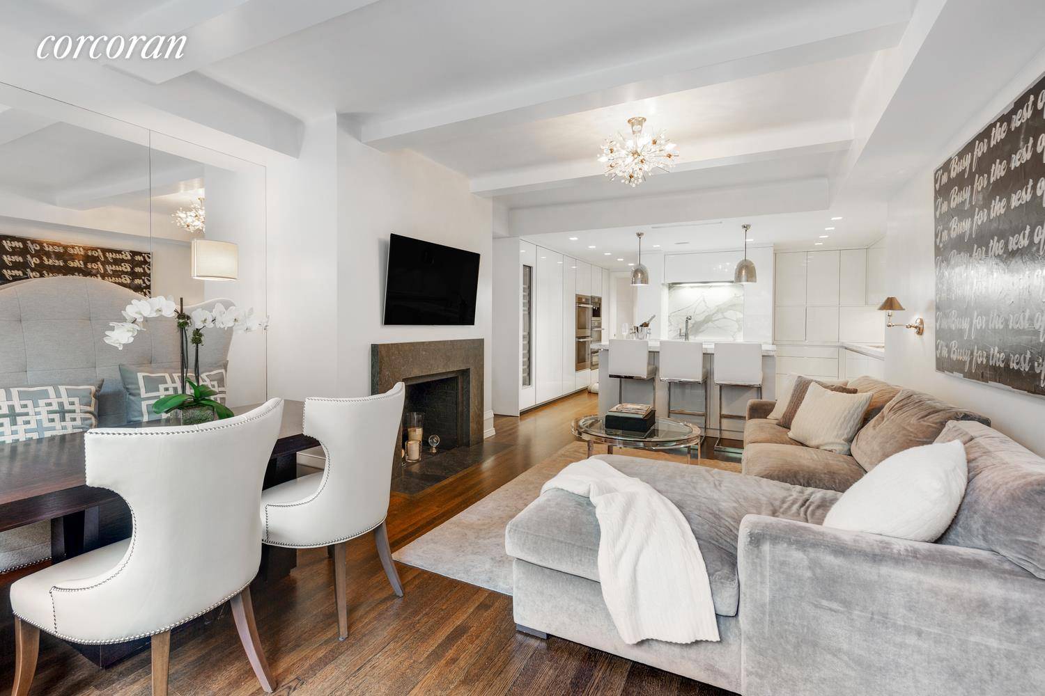 Welcome to 575 Park Avenue, 105 A seamless combination of three apartments in a White Glove Park Ave Co op with luxury at the forefront.