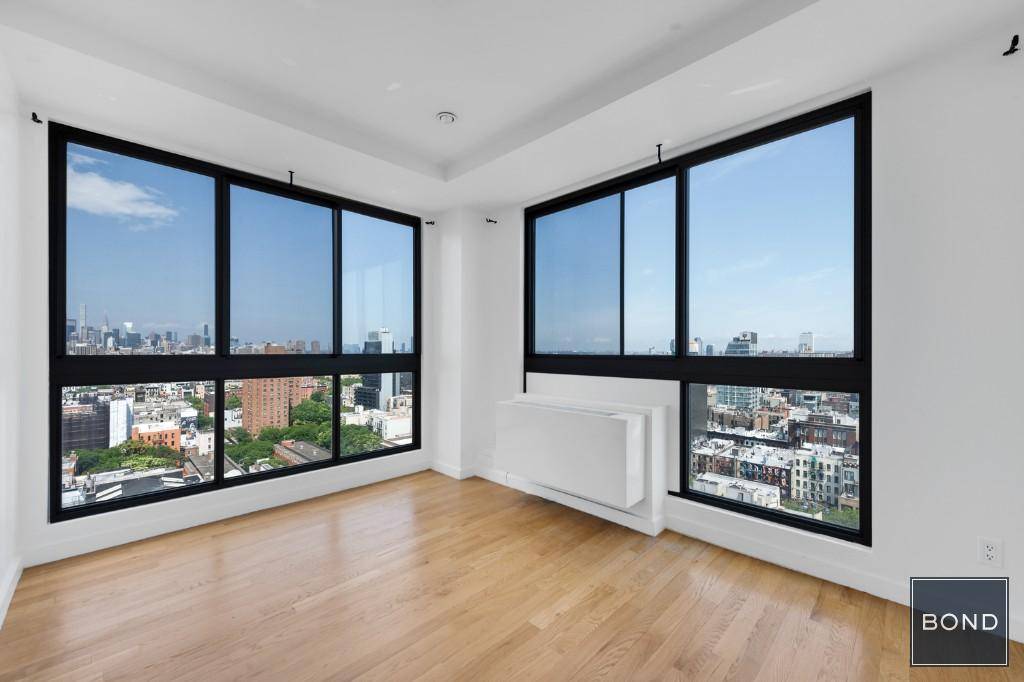 Spacious high floor two bedroom apartment with spectacular views and a balcony available for lease.