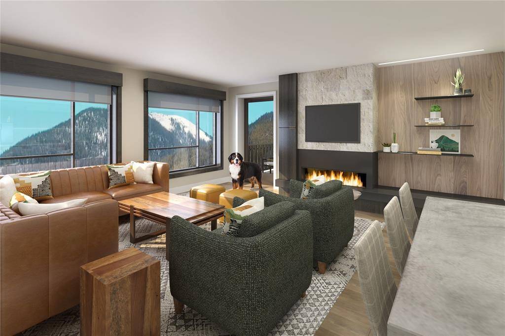 Premier Corner Residence in the West Tower with Three Decks and Unobstructed Ski Area Views to the South and the Events Plaza to the East.